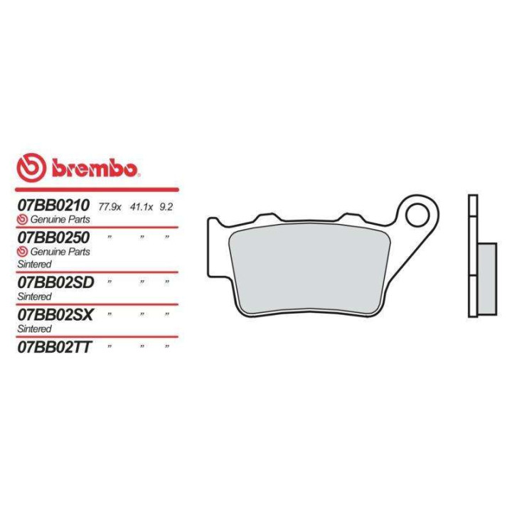 Brembo organic brake pads 07BB0258