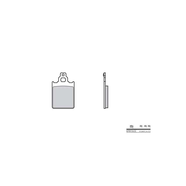 Ceramic Brake Pads BREMBO 07013CC