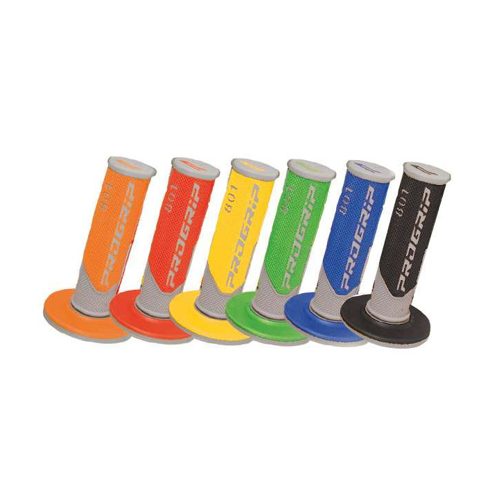 Poignées moto cross ProGrip 801 (base grise)