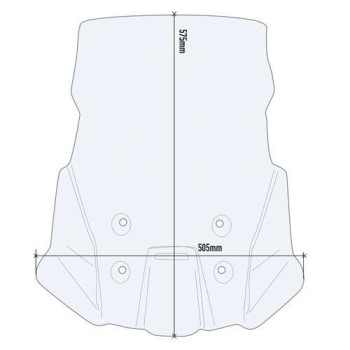 Bulle incolore Givi (D3117ST) Suzuki DL1050 V-Strom/XT