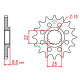 Pignon JT 12 dents pas 520 type 1901