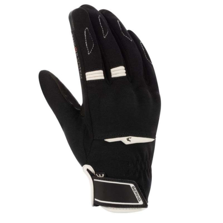 Gants moto d'été femme Bering LADY FLETCHER EVO NOIR/BLANC