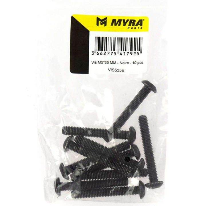 Vis BTR noir (x10) M5x35mm MYRA