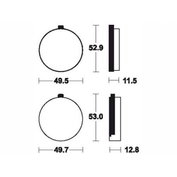 Plaquettes de frein organique BENDIX MA15