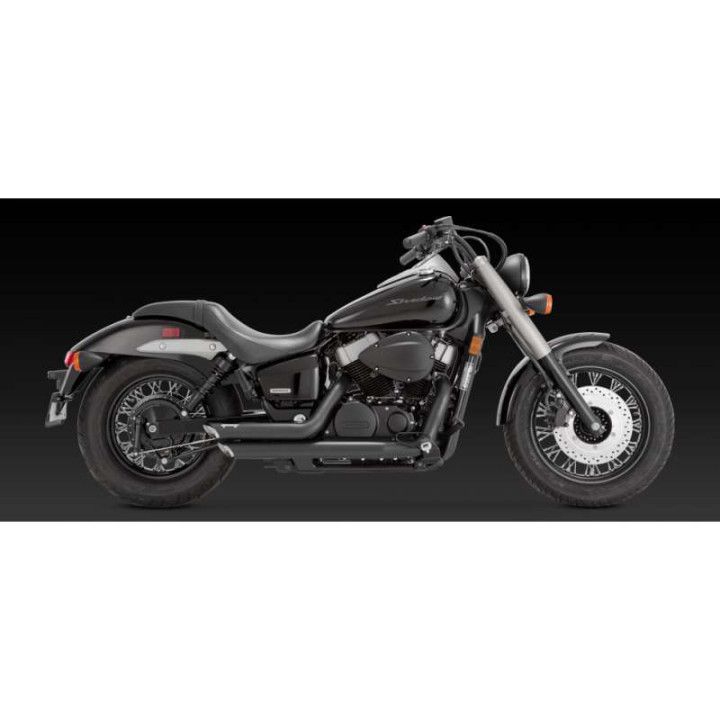 Échappement Vance & Hines SHORTSHOTS BLACK (48419) Yamaha 750 Shadow Aero/Spirit