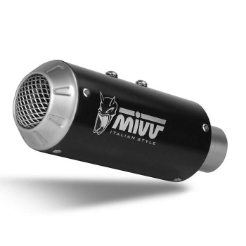 Silencer Mivv MK3 Inox black (A.012.SM3B) Aprilia Tuono V4RR/Factory