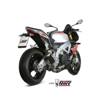 Silencer Mivv MK3 Inox black (A.012.SM3B) Aprilia Tuono V4RR/Factory