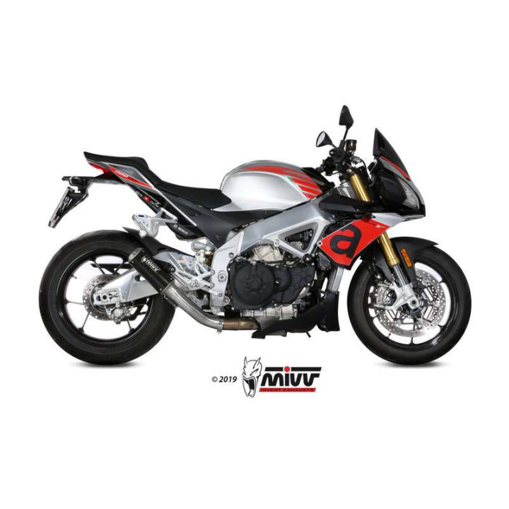 Silencieux Mivv MK3 Inox noir (A.012.SM3B) Aprilia Tuono V4RR/Factory Silencieux Mivv MK3 Inox noir (A.012.SM3B) Aprilia Tuono V4RR/Factory