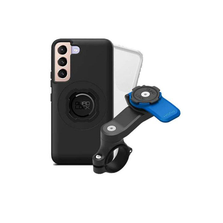 Pack Quad Lock Handlebar Mount + MAG Samsung Galaxy S22 Plus shell + rain cover