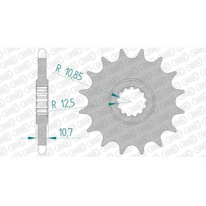 AFAM sprocket 15 teeth pitch 525 type 21606 Yamaha YZF 600 R6