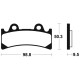 Brake pads motorcycle metal fried Bendix MF183