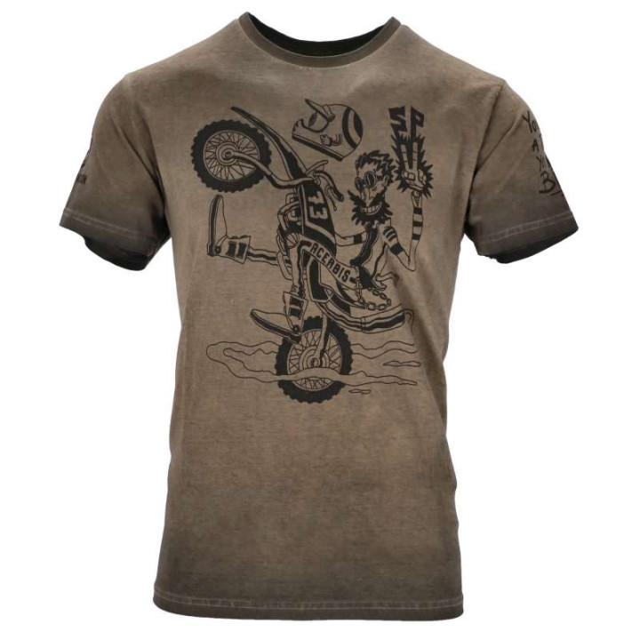 Tee-shirt Acerbis SP CLUB WHEELIE Beige