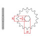 Pignon JT 17 teeth not 530 type 568