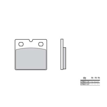 Plaquettes de frein organique BREMBO 07BB2107