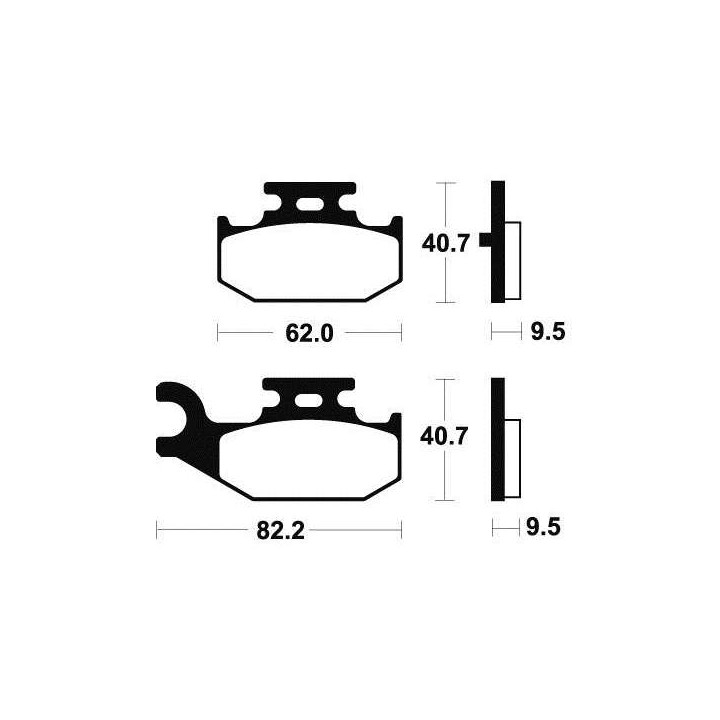 BENDIX MO316 sintered metal brake pads