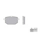 Plaquettes de frein organique BREMBO 07YA1809