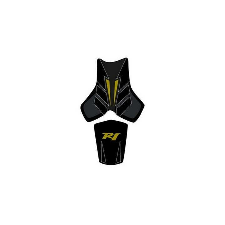 Saddle cover Bagster (2188F) Black/Black Matt/Letters Gold Yamaha YZF-R1 08