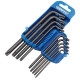 Jeu de 9 clés longues Torx Draper