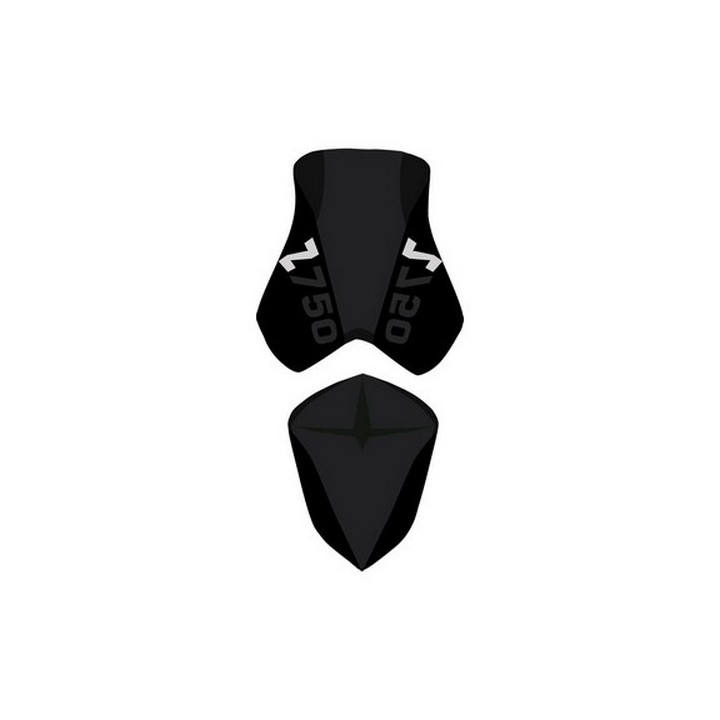Saddle cover Bagster (2192D) Black/Black Matt/Black Letters Kawasaki Z750 07-09