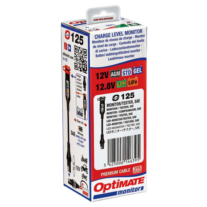 SAE Tecmate O-125 battery state/charge monitor