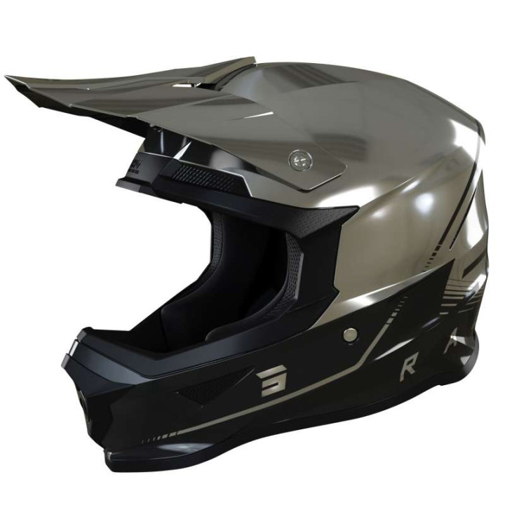 Casque moto cross Shot FURIOUS RAW 3.0 2022 CHROME GLOSSY