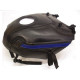 Tapis de réservoir Bagster noir/bande bleue (1207C) Yamaha TDM850