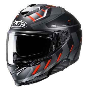 Motorcycle helmet HJC I71 SIMO BLACK/ORANGE