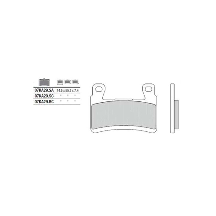 Plaquettes de frein sinter BREMBO 07KA29SA