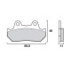 Plaquettes de frein moto sinter Brembo 07HO10SA