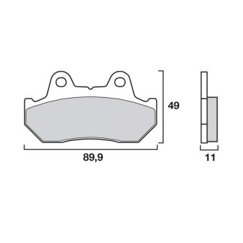 Plaquettes de frein moto sinter Brembo 07HO10SA