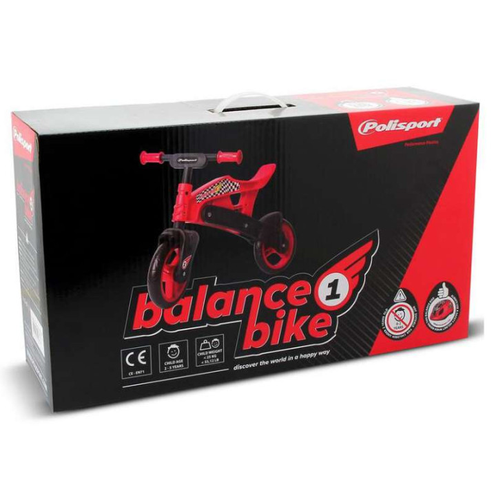 Draisienne Polisport BALANCE BIKE Rouge/Noir Draisienne Polisport BALANCE BIKE Rouge/Noir