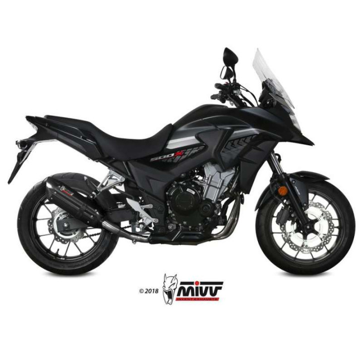 Silencieux homologué Mivv SUONO Inox noir (H.067.L9) Honda CB500X Silencieux homologué Mivv SUONO Inox noir (H.067.L9) Honda CB500X