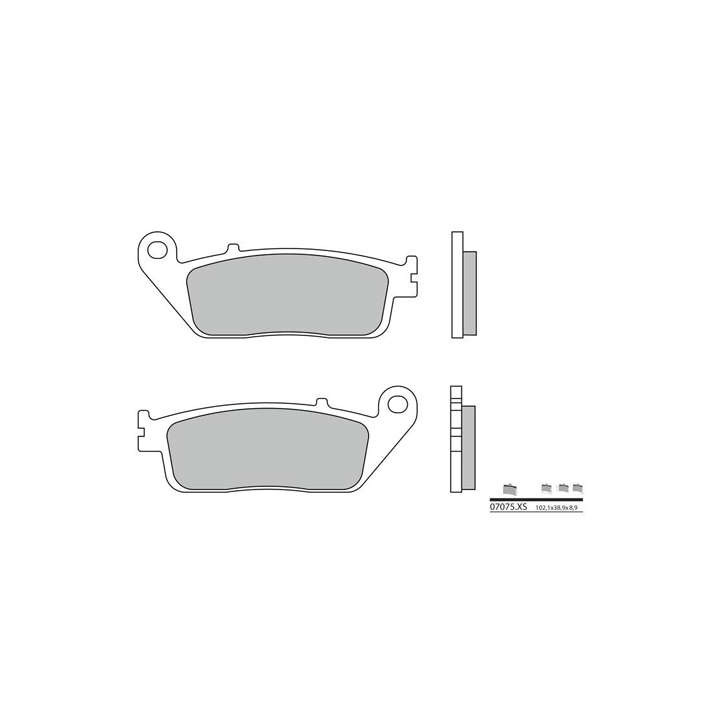 Rear brake pads BREMBO 07075XS