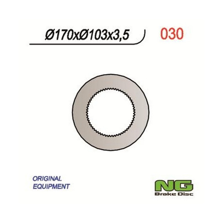 Fixed NG motorcycle brake disc 170mm (ref. 30)