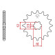 Pignon JT 13 dents pas 428 type 428