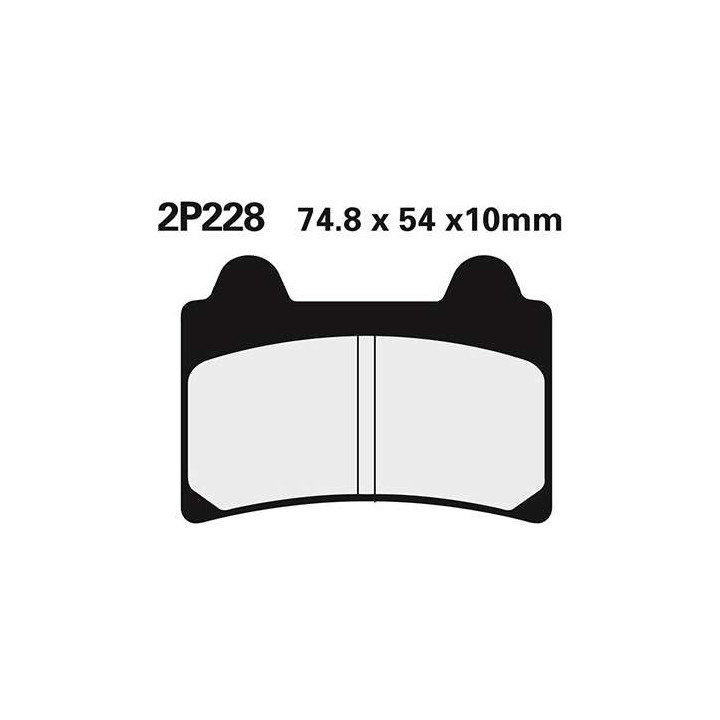 Semi-metal brake pads Nissin 2P-228NS