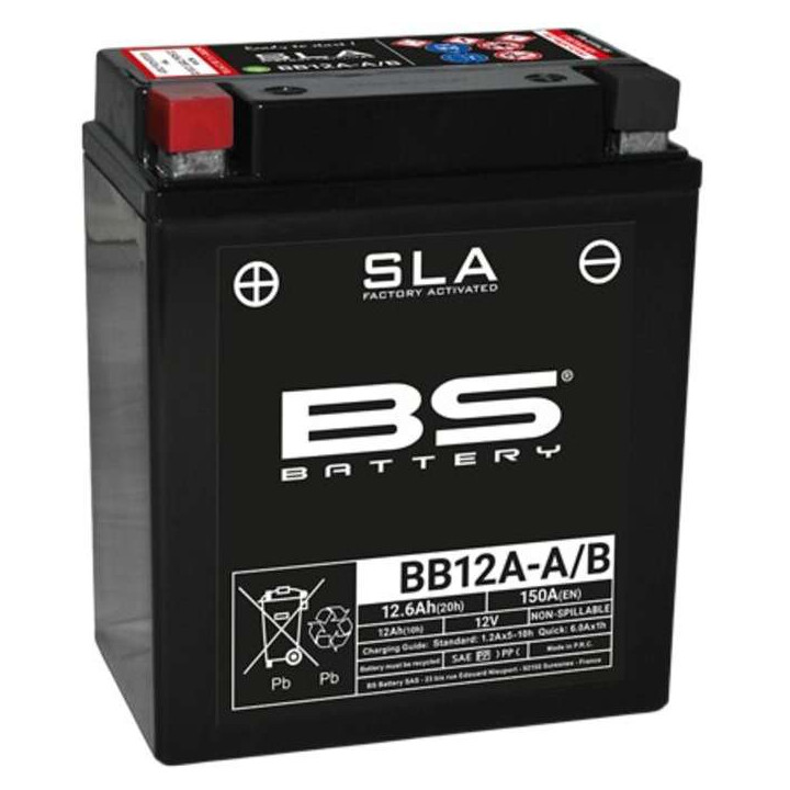 Batterie BS BB12A-A/B SLA (YB12A-A/YB12A-B)