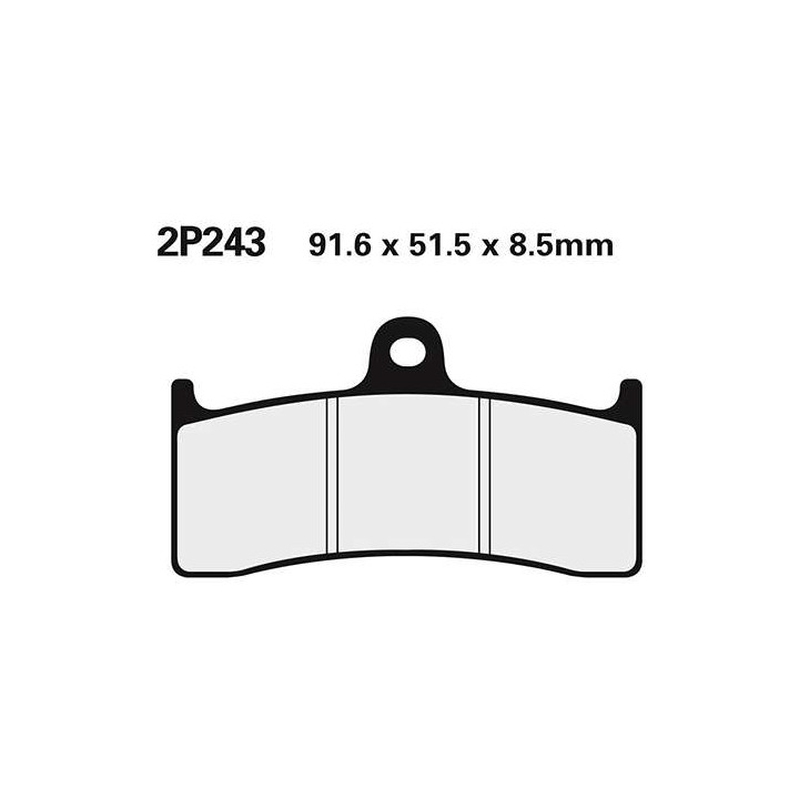 Plaquettes de frein semi-metal Nissin 2P-243