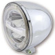 Led motorcycle headlight 5 3/4 inch HIGHSIDER CIRCLE Chrome (bottom mount)