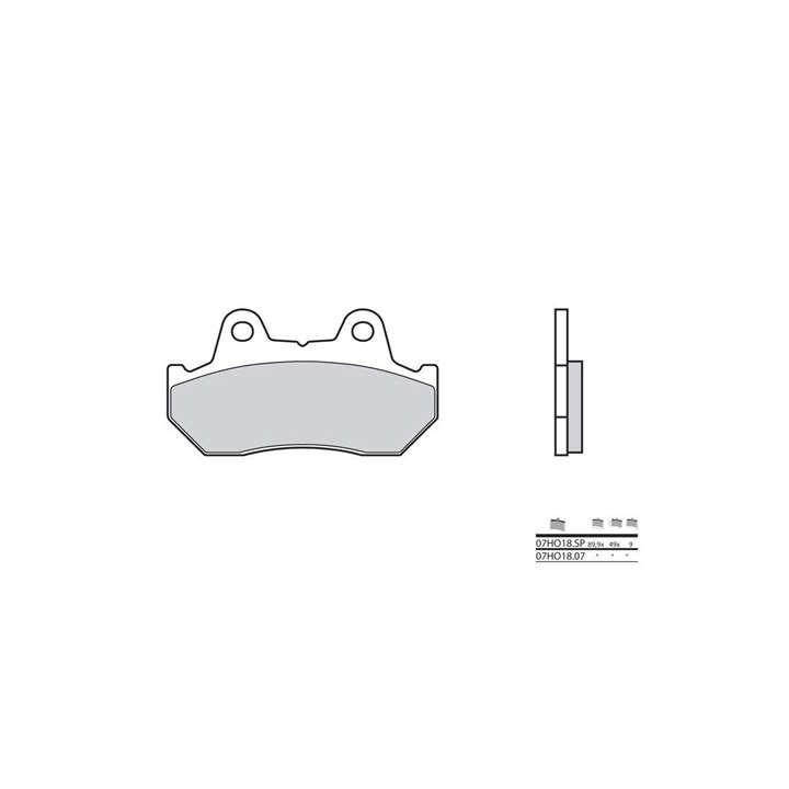 Plaquettes de frein sinter BREMBO 07HO18SP