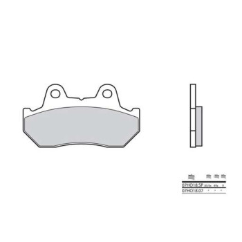 Plaquettes de frein sinter BREMBO 07HO18SP