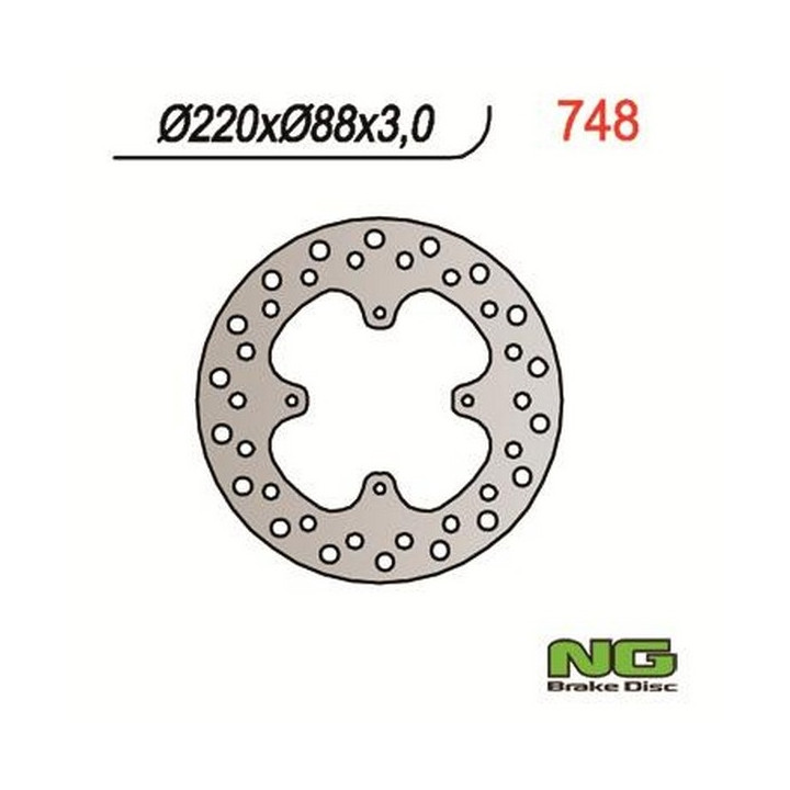 Fixed NG motorcycle brake disc 220mm (ref. 748)