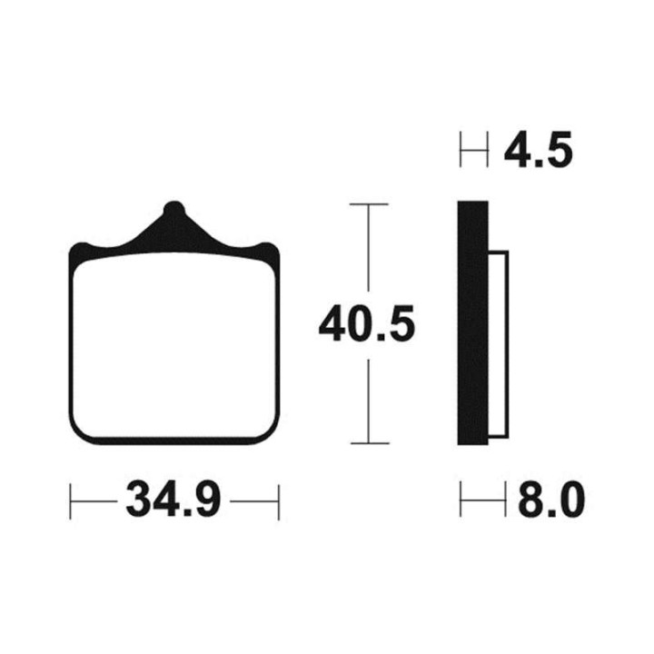 Racing carbon brake pads Tecnium MCR370 BMW S1000RR