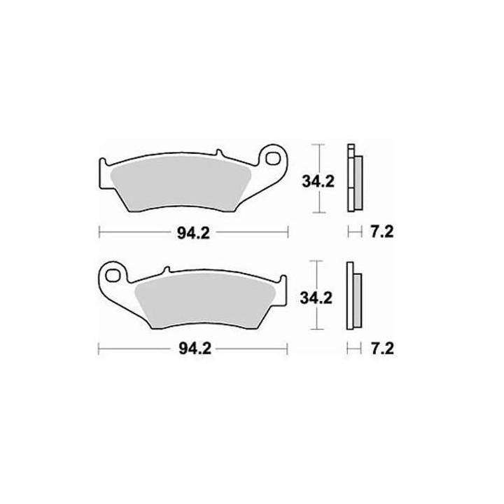 Brake pads sinter BRAKING 772CM44