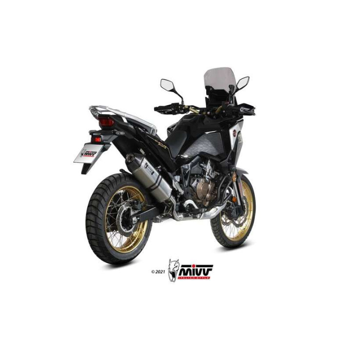 Silencieux homologué Mivv SPEED EDGE Inox (H.079.LRX) Honda CRF1100L Africa Twin