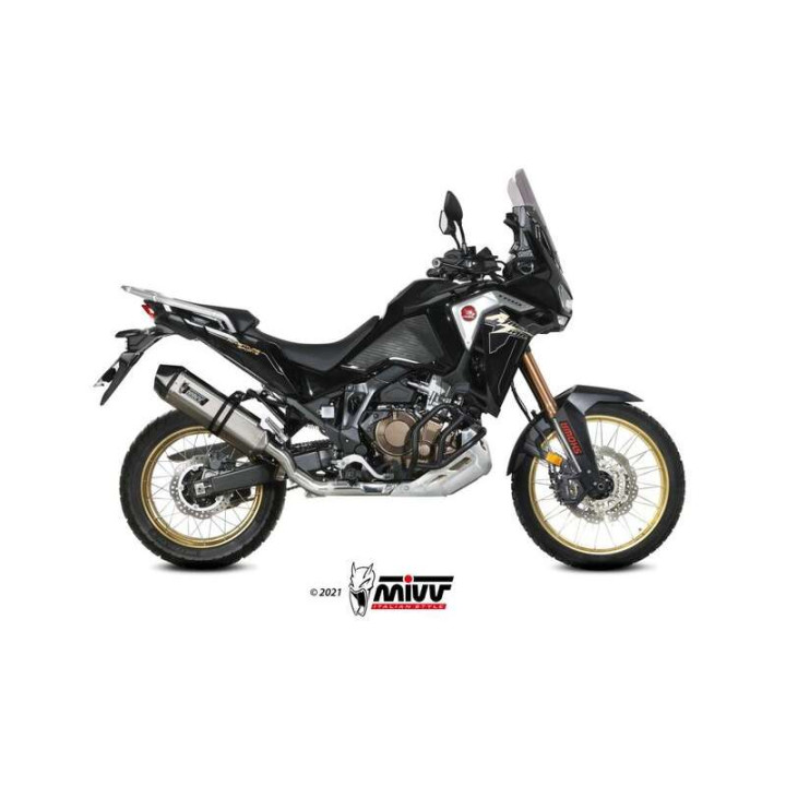 Silencieux homologué Mivv SPEED EDGE Inox (H.079.LRX) Honda CRF1100L Africa Twin