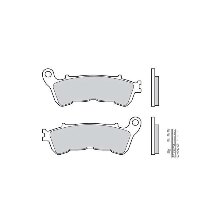 Brake pads sinter BREMBO 07HO57SP