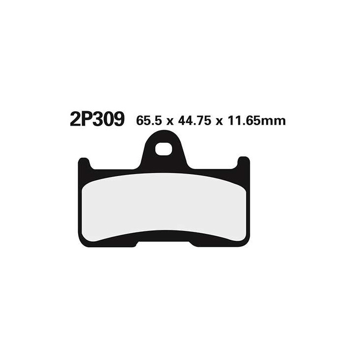 Semi-metal brake pads Nissin 2P-309GS