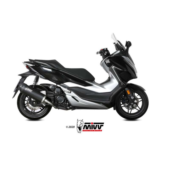 Silencieux Mivv MOVER Inox noir (MV.HO.0002.LV) Honda Forza 300