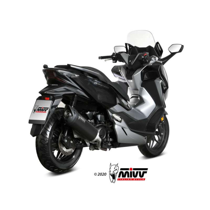 Silencieux Mivv MOVER Inox noir (MV.HO.0002.LV) Honda Forza 300